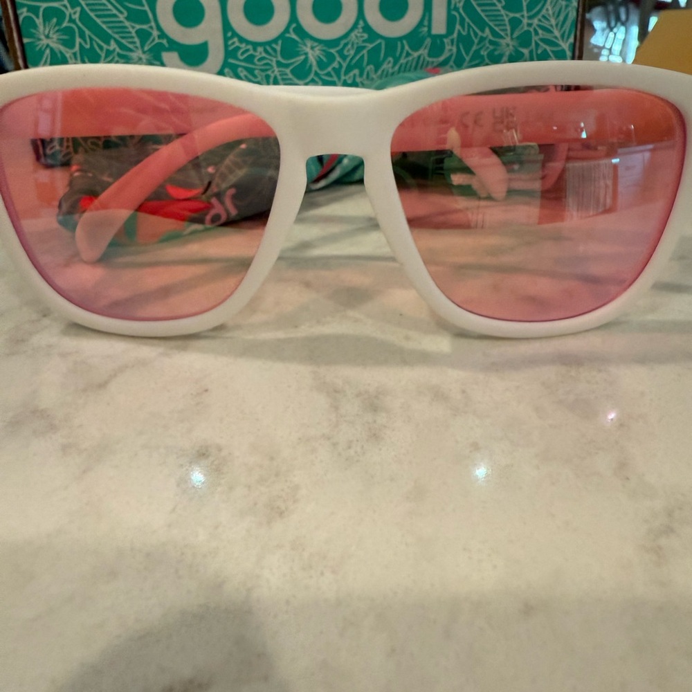 New, never worn in box Goodr OG Au Revouir, Gopher sunglasses